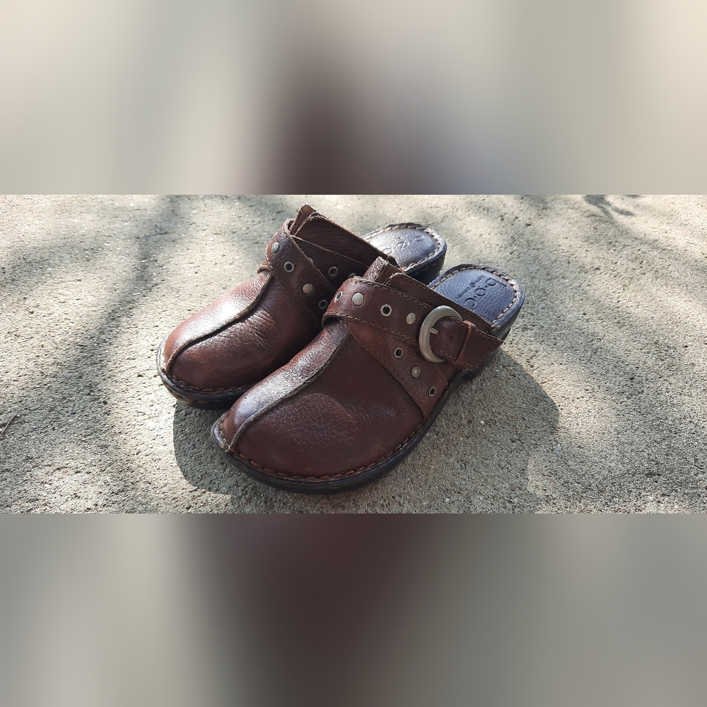 Well made and comfortable! BOC, born of conception,  leather clogs
